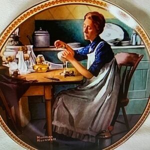Knowles Norman Rockwells Rediscovered Women Plate Gold RARE Limited Edition